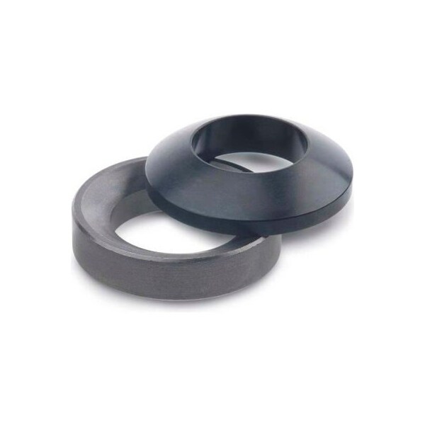 J.W. Winco Spherical Washer, Fits Bolt Size M8 Steel, Hardened Finish 6319-9.6-D - main
